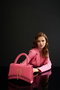 Lucky Bees Bolso de Mano Rosa